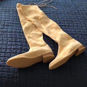 Stuart Weitzman over the knee Lowland velvet boot